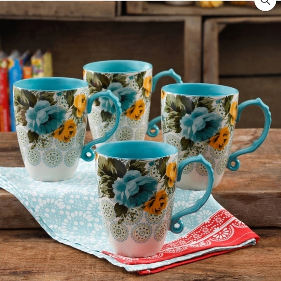The Pioneer Woman Other - Pioneer Woman Rose Shadow Latte Mugs